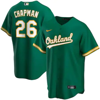 youth nike matt chapman kelly green oakland athletics alter